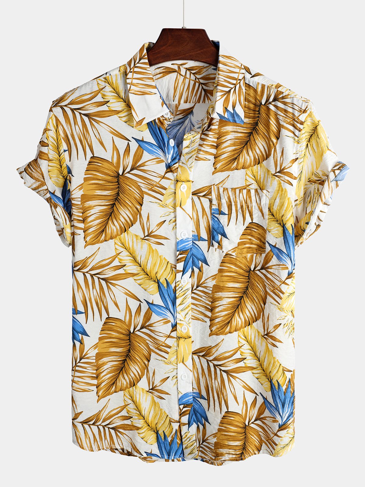 Men's Casual Holiday Pocket Cotton Shirt