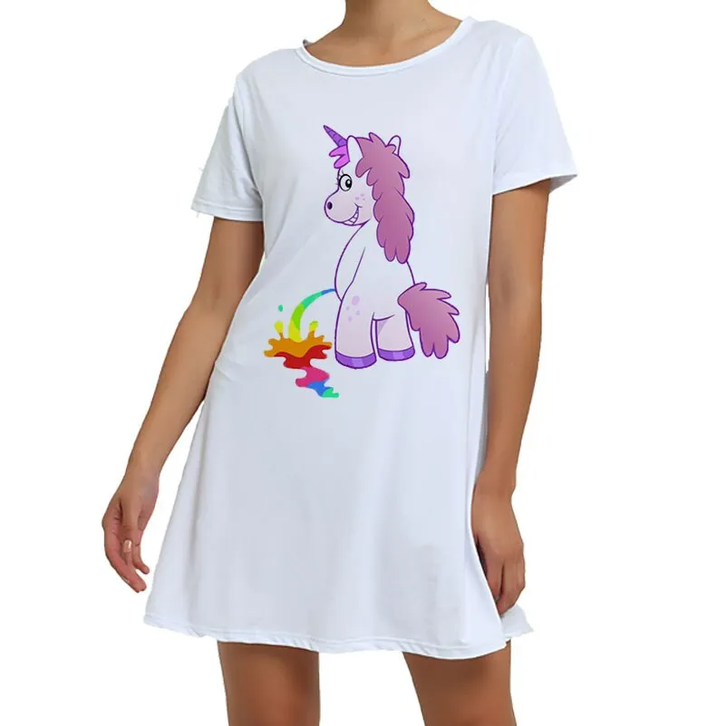 White Unicorn Pajamas Animal Pajamas Winter Nightie Stitch Unicornio Sexy Sleepwear For Women Adults S M L XL XXL