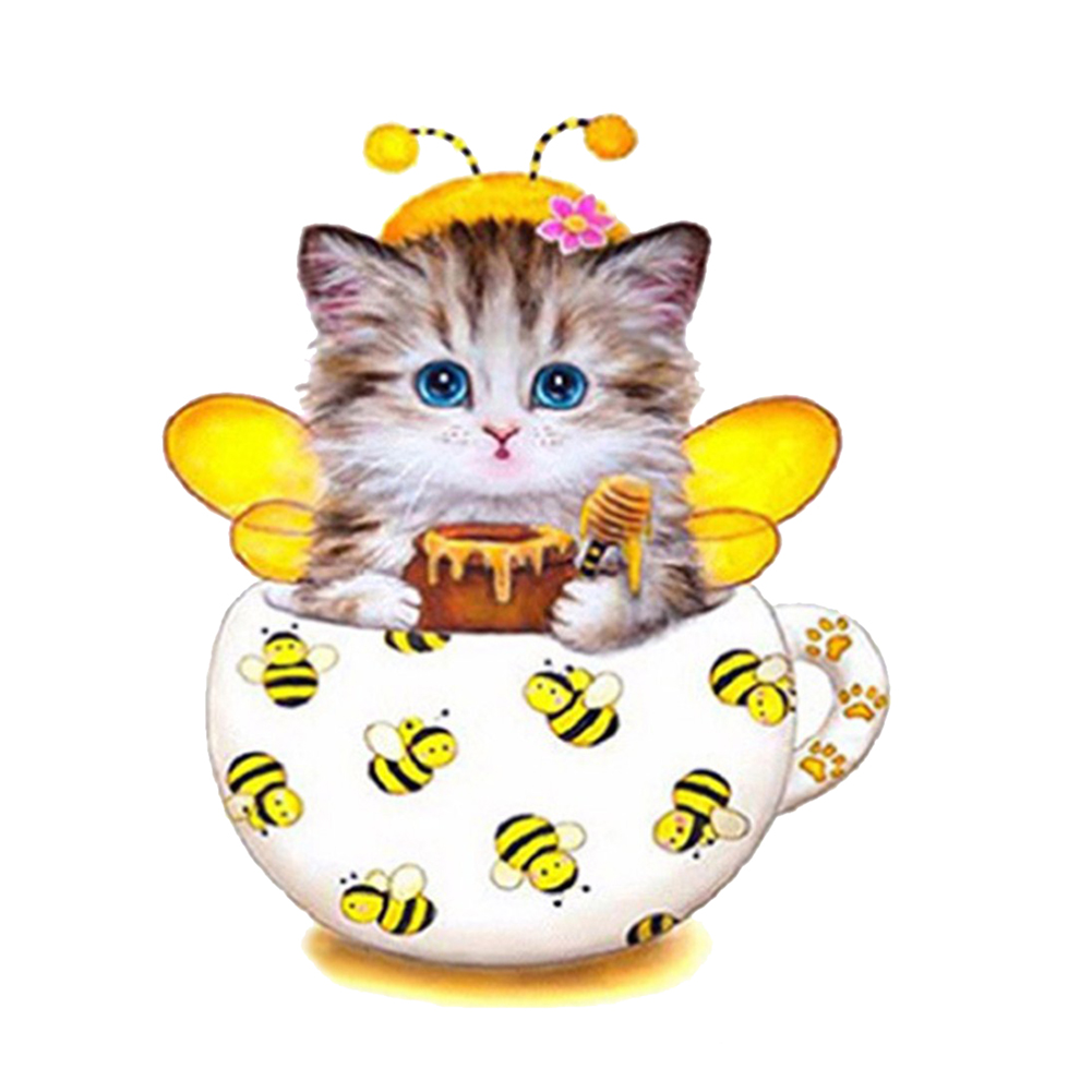 

Yellow Cat - Special Shaped Diamond Painting - 30*30CM, 501 Original