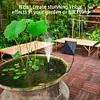1.4W Solar Adjustable Fountain Pump with 7 Nozzles Solar Panel Kit for Bird Bath