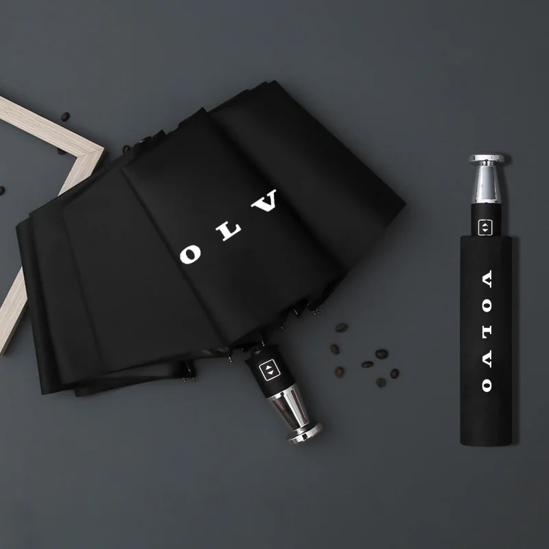  VIP business folding 10-bone black plastic umbrella