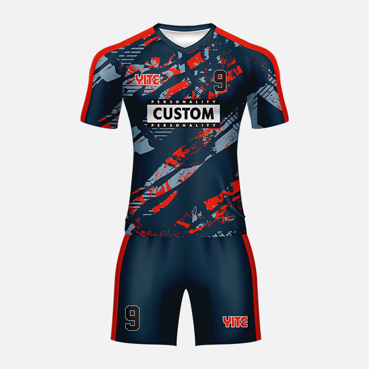 YITE | YTZQ012-Blue And Red Soccer Uniforms