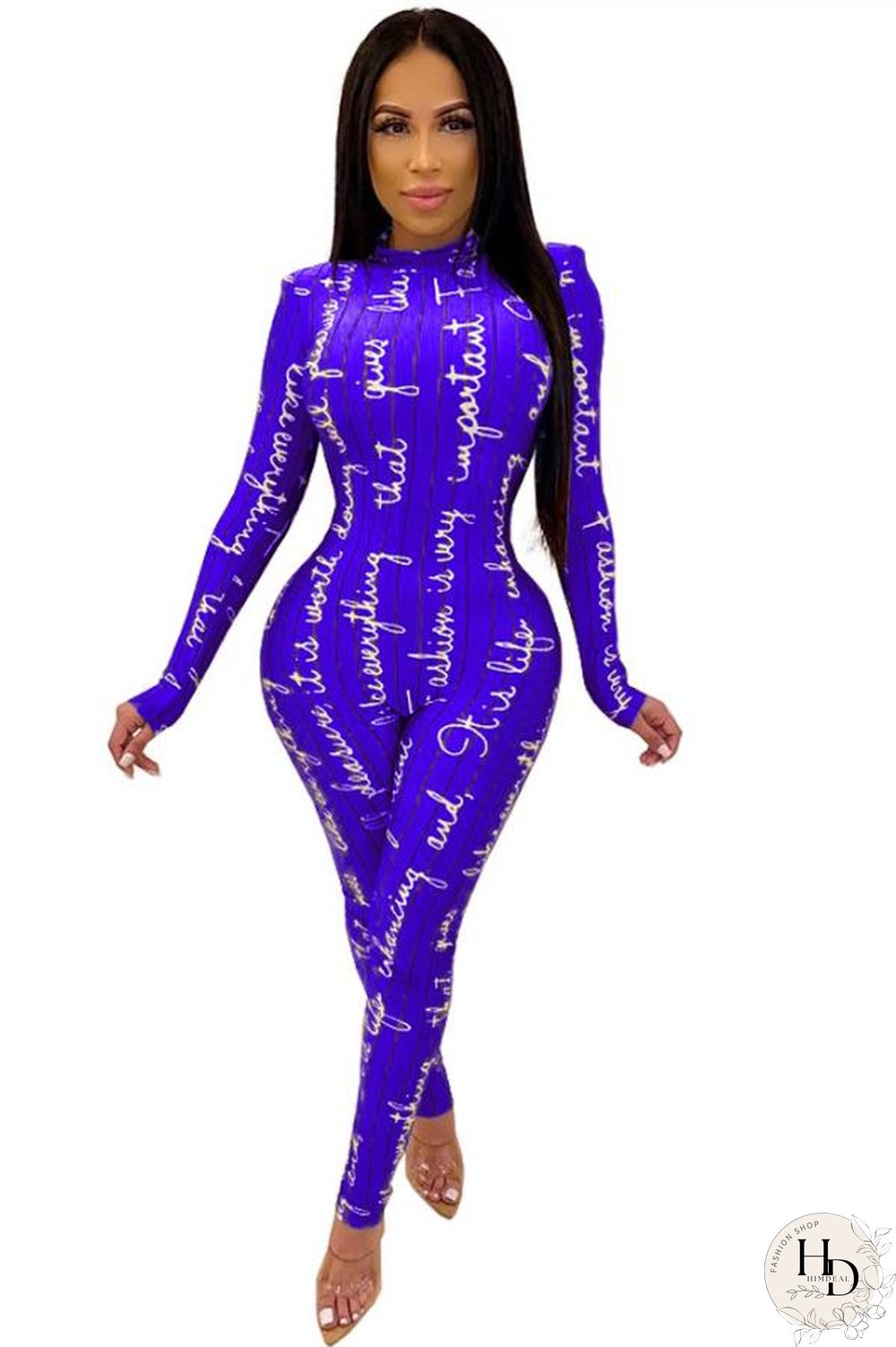 Red Fashion letter Print Polyester Long Sleeve O Neck