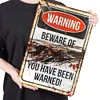 Warning - Vintage Metal Signs(12*16Inch) - Warning