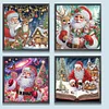 (US Local)4Pack Xmas-Crystal Rhinestone Diamond Painting(30x30cm)