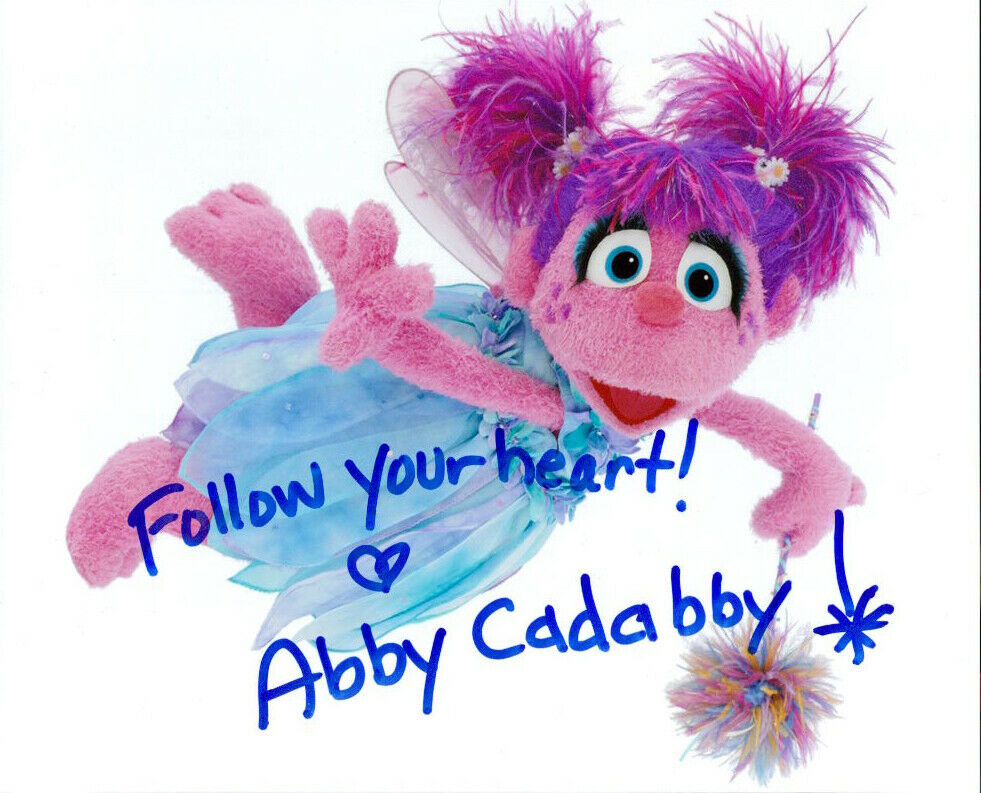 Leslie Carrara-Rudolph (Abby Cadabby - Sesame Street) signed 8x10 Photo Poster painting