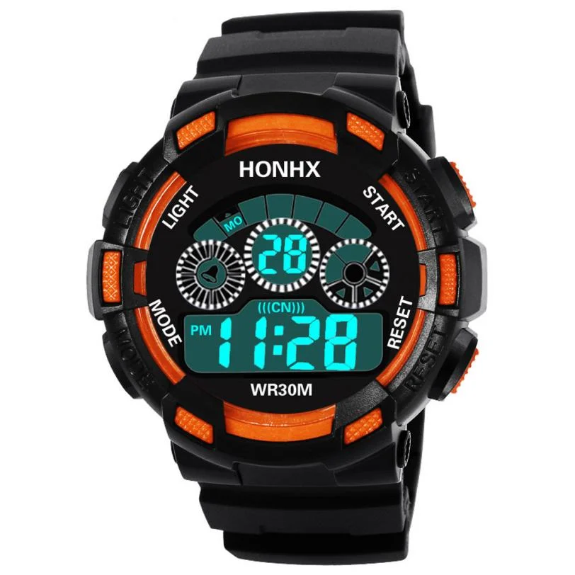 Hot Children Watch Boys Life Waterproof Digital LED Sports Watch Kids Alarm Date Watch Gift reloj digital hombre Reloj Deportivo