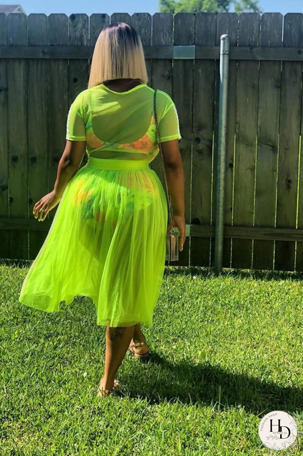 White Polyester Sexy Fashion asymmetrical Fluorescent crop top Solid Two Piece Suits Draped Pleated skirt