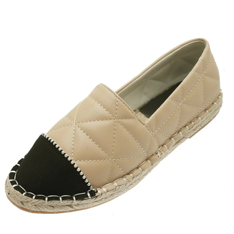 Qengg Autumn New Fisherman Shoes Women Flats Casual Loafers Shoes Canvas Hemp Women Shoes Comfortable Mules