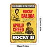 1979 Rocky Balboa vs. Apollo Creed - Panneaux en &eacute;tain m&eacute;tallique(20*30cm/30*40cm)