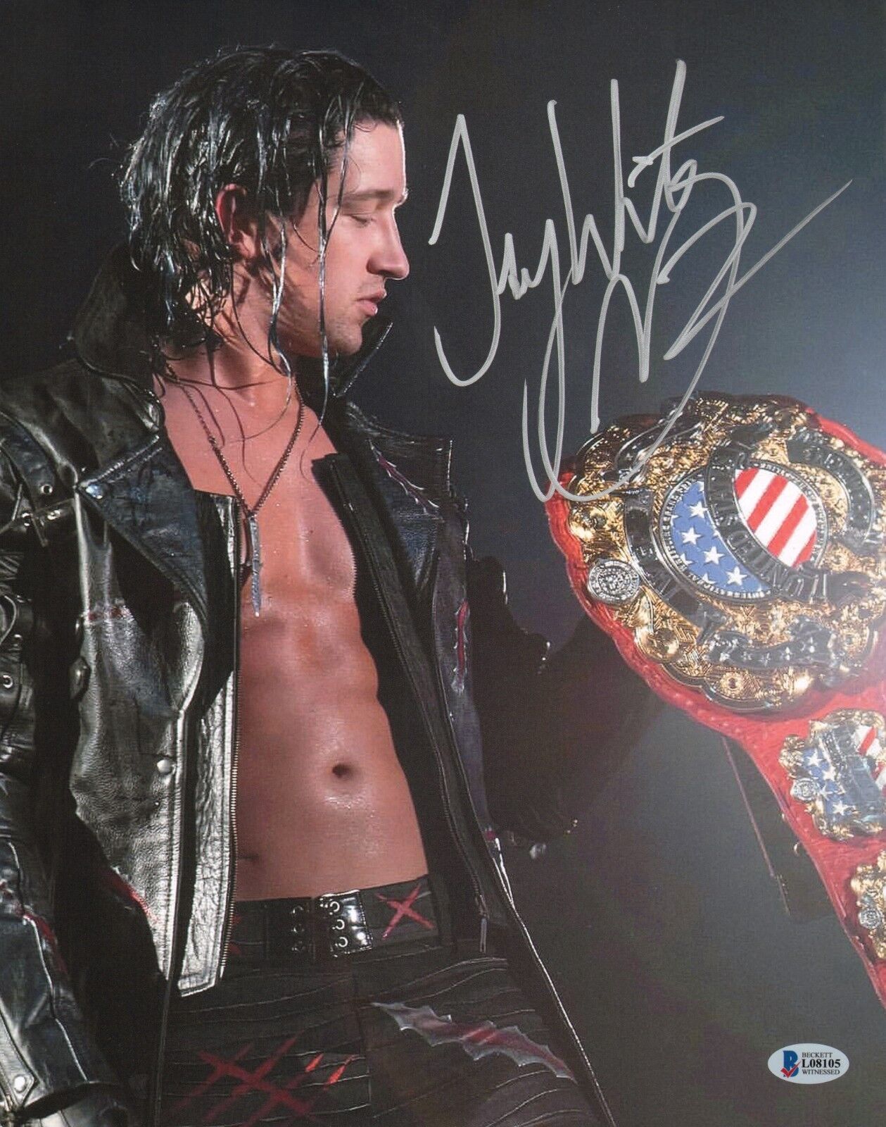 Jay White Signed 11x14 Photo Poster painting BAS COA New Japan Pro Wrestling Picture Autograph 3