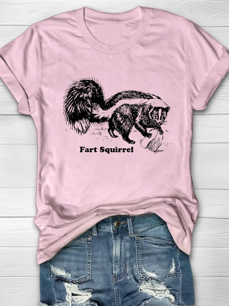 Pupiloves   Fart Squirrel T-shirt