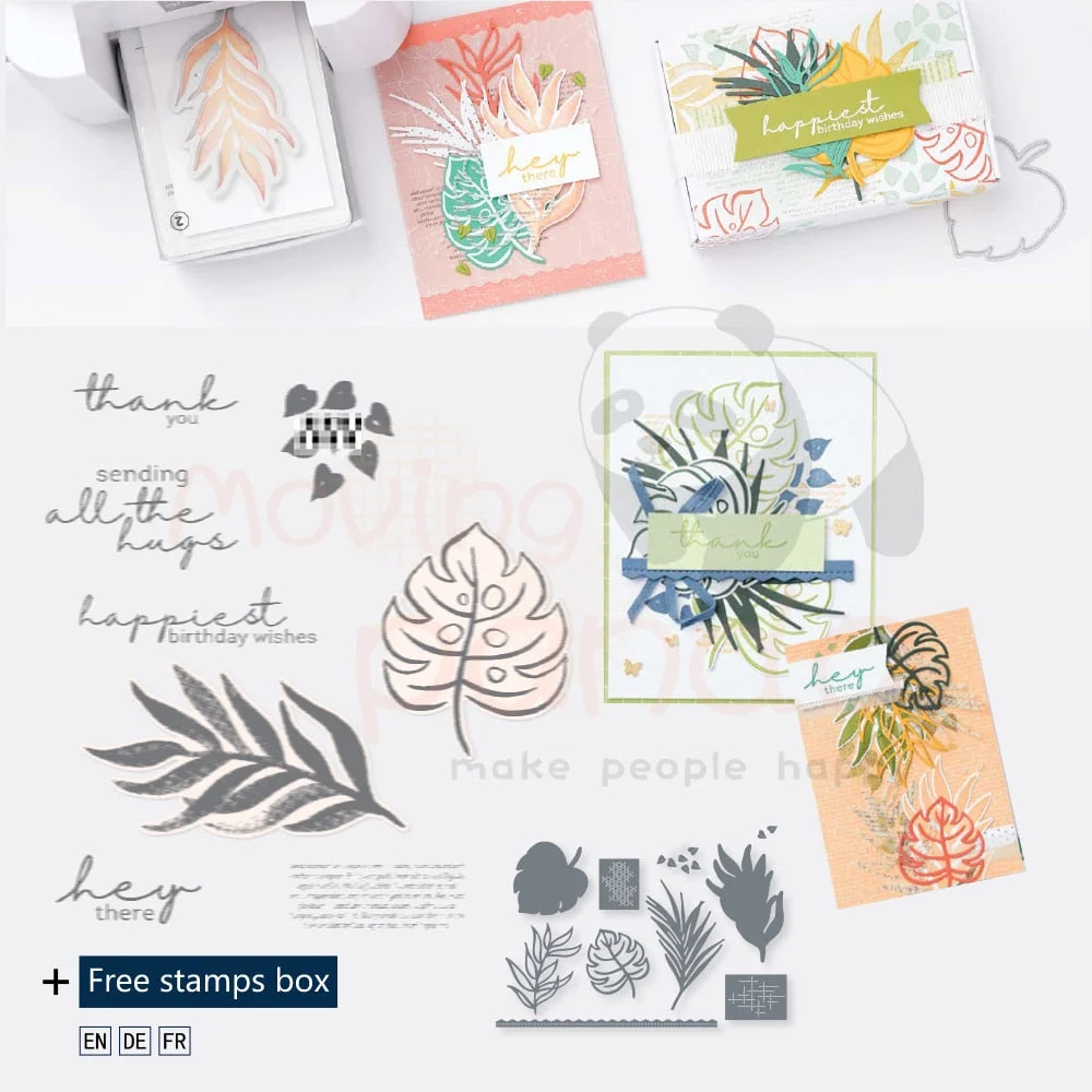 2022 New Metal Cutting Dies And Stamps Clear Silicone Stamps For Scrapbooking DIY Paper Photo Cards Cutting Dies Craft Cuts