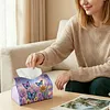 Dreamy Butterfly DIY PULeather Diamond Painting Tissue Box for Adults Beginners Gem Art Painting Napkin Holder for Living Room Bedroom Bathroom Table Decor