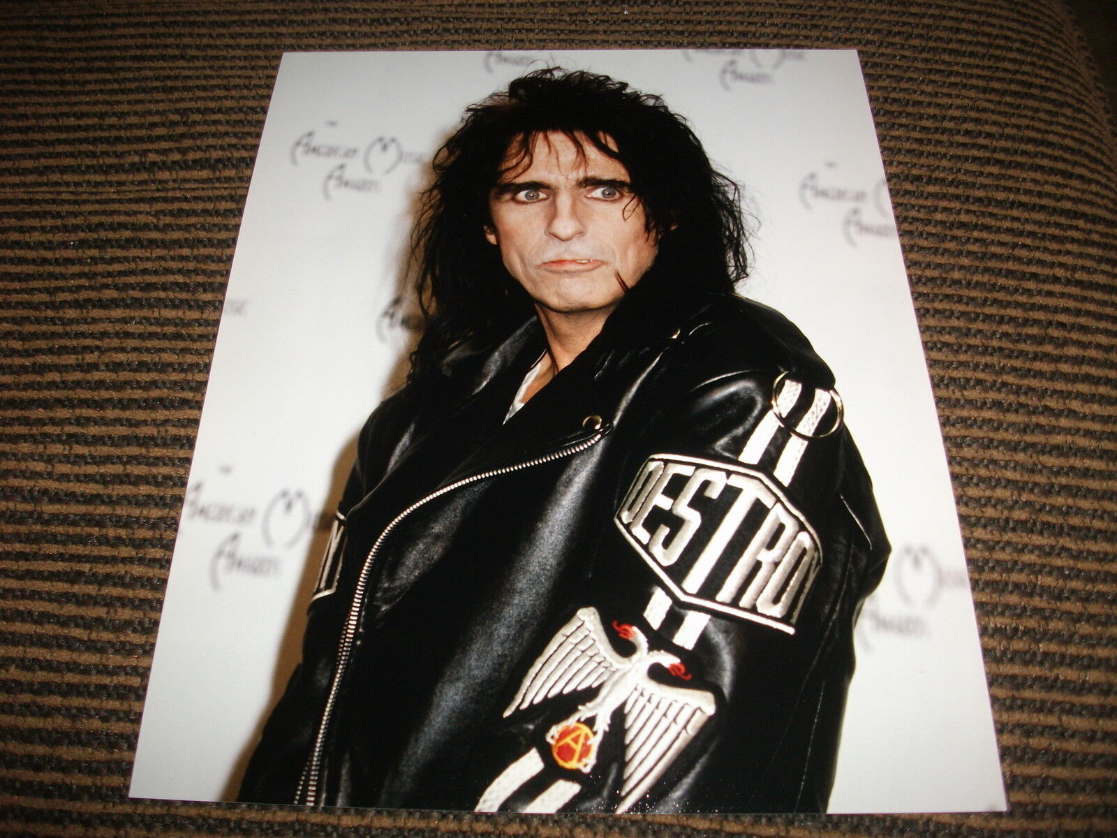 Alice Cooper Red Carpet 8x10 Color Photo Poster painting Rock Roll Music Promo