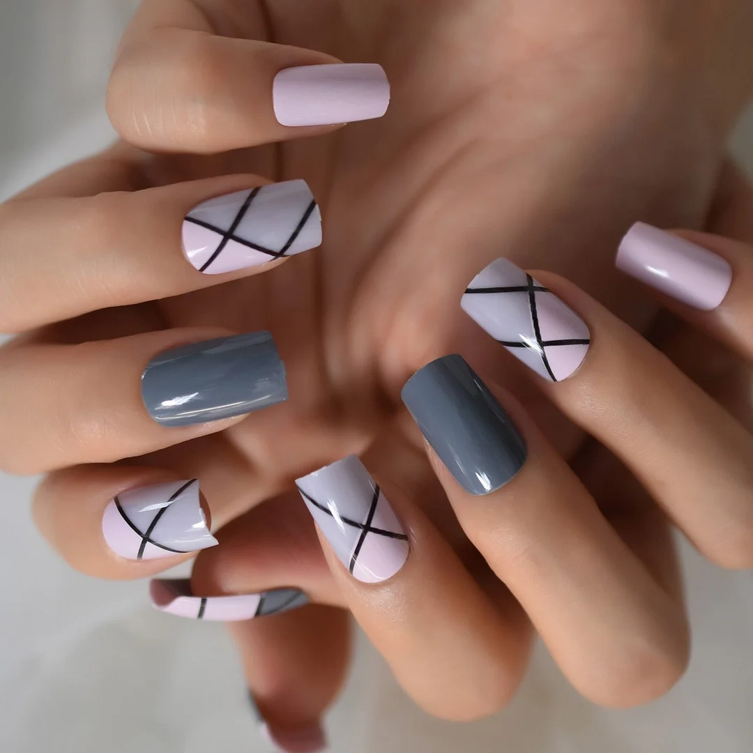 Nails Set Press On Nails With September Designs 2021 Suppkies For Professionals False Nails Acrylic Powder Medium Browns Sep Art-Nail Inspo