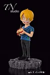 POP 1/8 Scale & WCF Scale Childhood Vinsmoke Sanji & Nami - ONE PIECE Resin Statue - T.N Studios