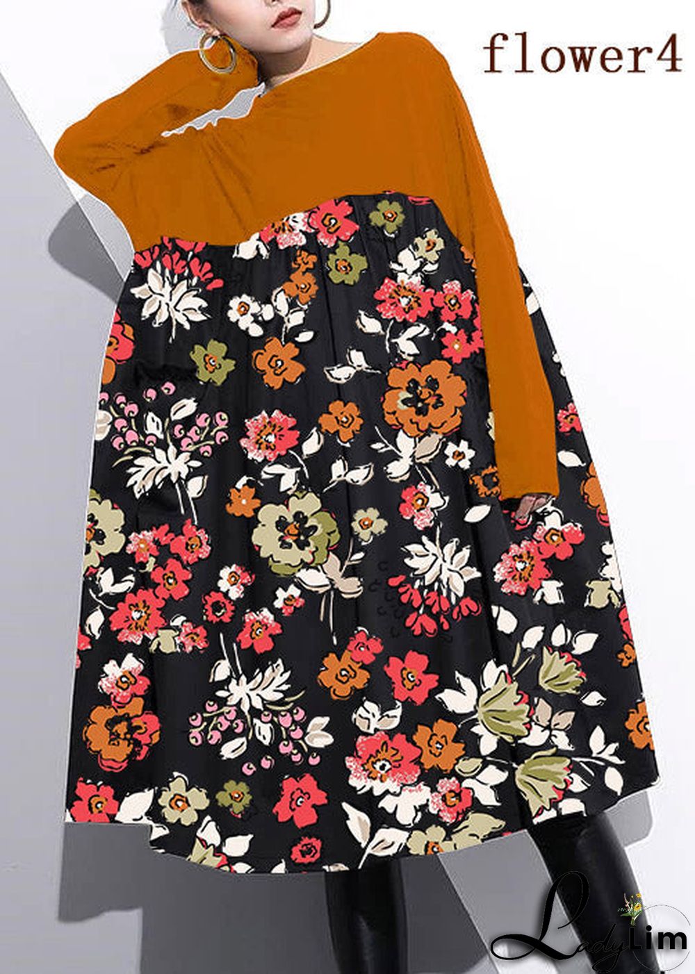 Elegant Cinched o neck Cotton clothes For Women Tutorials Purple  Dresses