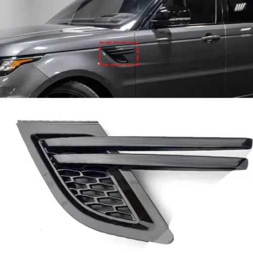 Dronehint Front Fender Air Intake Vent Grille For Range Rover Sport 2014-2017 All Black LH (For: Land Rover) Parts