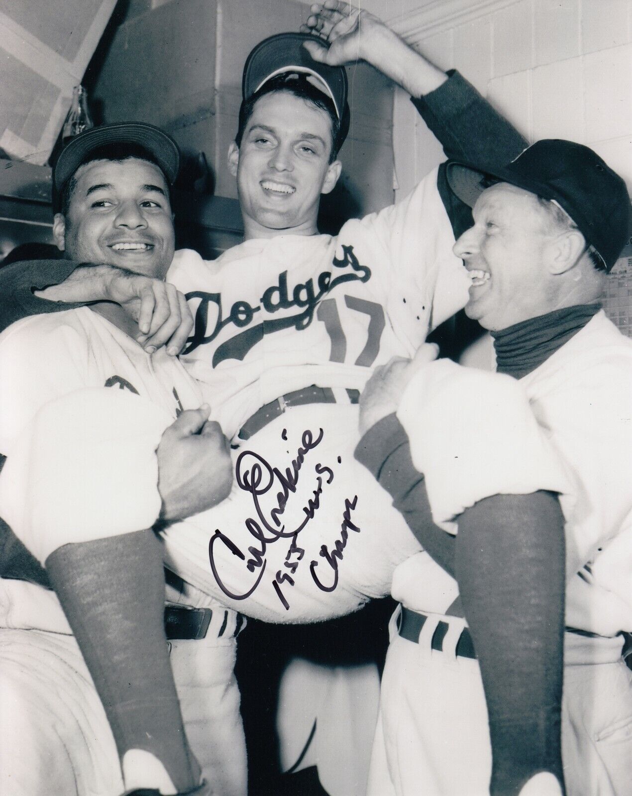 Carl Erskine #0 Signed 8x10 Photo Poster painting w/COA Los Angeles Dodgers 032419