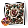 5D DIY Full Round Drill Partial AB Diamond Painting Pearl Flower Wall Art45x45cm