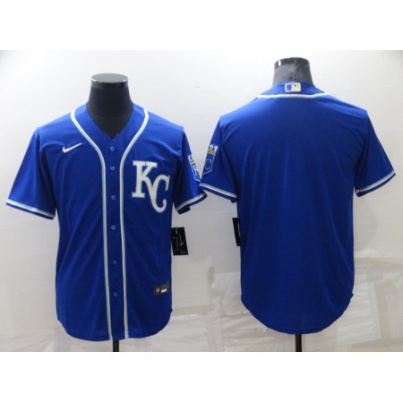 Men's Kansas City Royals Blank Blue Cool Base Stitched Jersey IE3Z