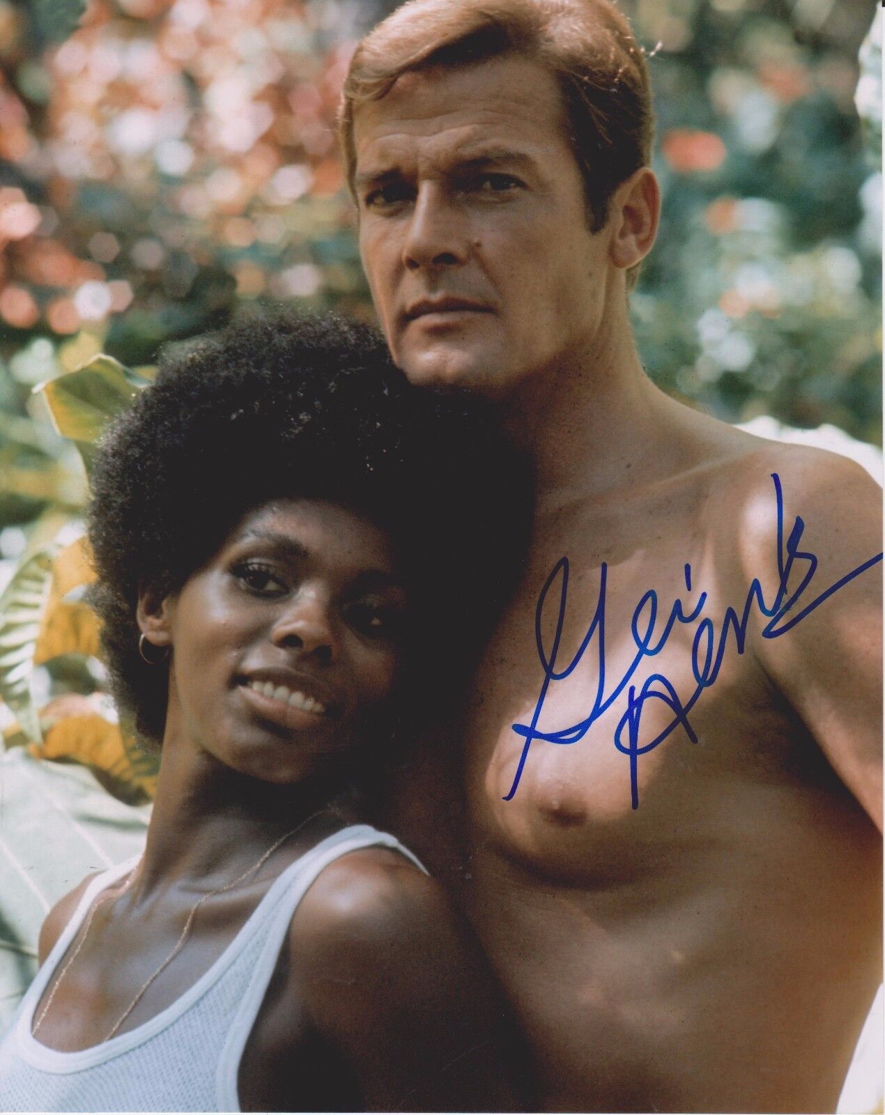 Gloria Hendry Bond 007 Live & Let Die 8 Original Autographed 8X10 Photo Poster painting