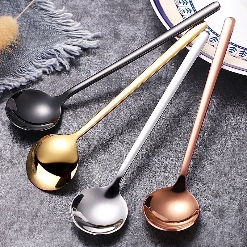 Casual Solid Color Stainless Steel Spoon