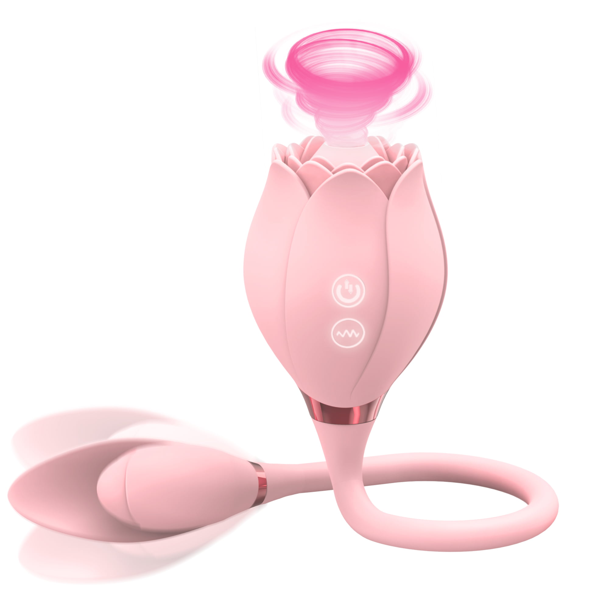 DARZU Rose Toy Vibrator for Women, 3 in 1 Adult Sensory Toys Sex Dildo  Vibration for Couples, Pink