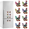 8Pcs Diamond Painting Rooster Fridge Magnet for DIY Art Crafts