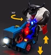 Electric tractor stunt bullock cart toy