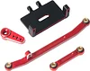 AMK Metal Axial SCX24 Servo Set Including Servo Mount Bracket & Arms & Steering Links for 1/24 RC Crawler Upgrades(Green)