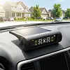 Tire Pressure Monitoring System with 4 External Sensors Tire Pressure Monitor Digital LCD Display Solar Charging for Sedan RV Trailer Truck