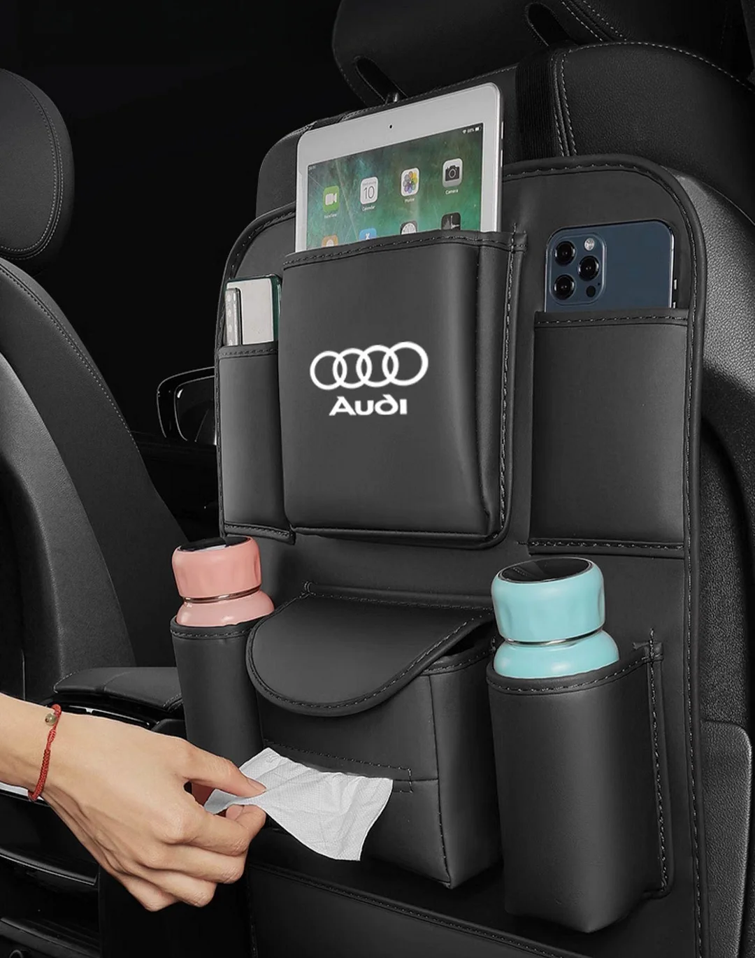 Car seat back storage bag