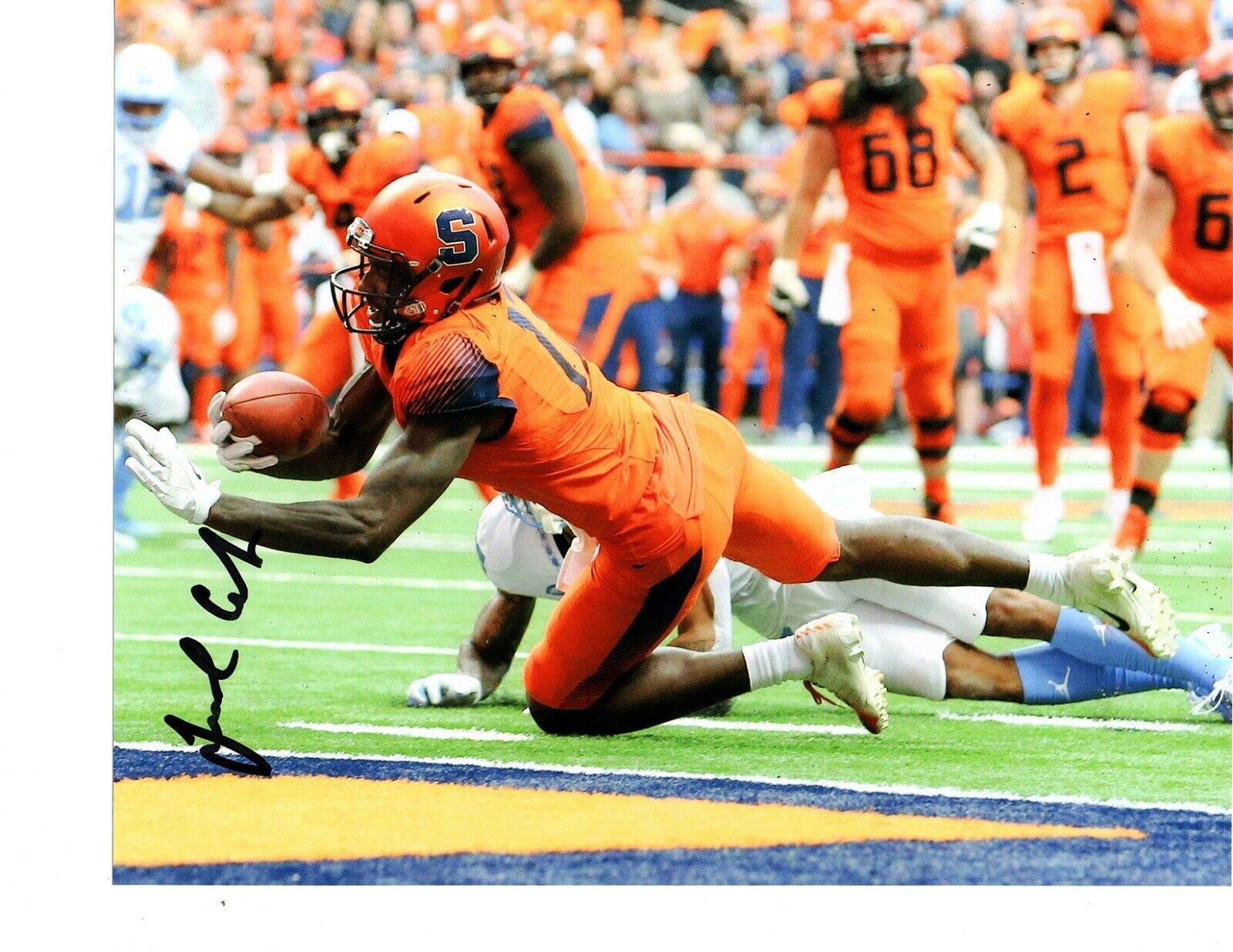 Jamal Custis Syracuse Orange signed autographed 8x10 football Photo Poster painting 2019 NFL c