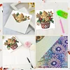 6PCS Diamond Painting Christmas Cake Greeting Cards Congratulations Cards
