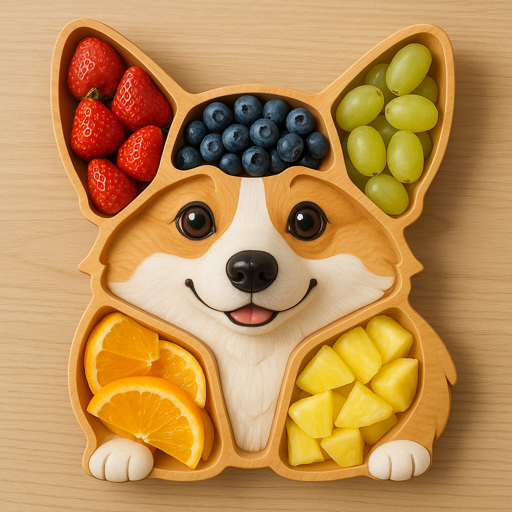 Dog Face Shaped Charcuterie Platter