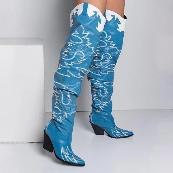 Western Over The Knee Boots