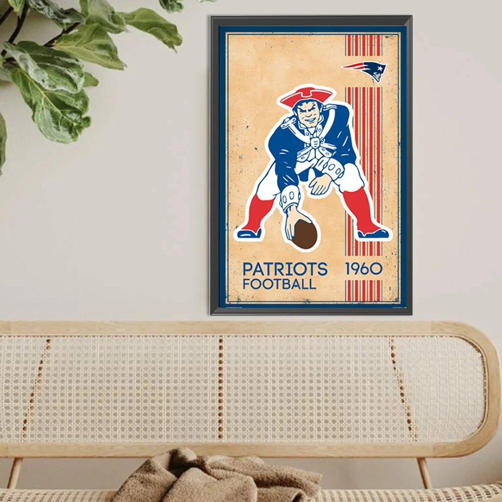 Diamond Painting - Full Round Drill - New England Patriots(Canvas|30*45cm)
