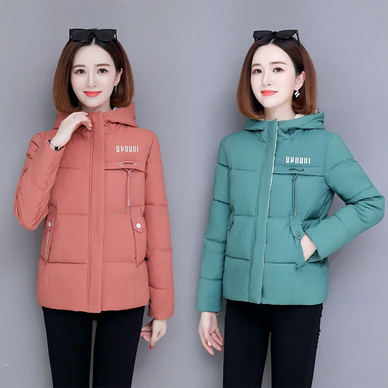 Winter Coat Women 2020 Fashion Winter Jacket Women Cotton padded Parka Outwear Hooded Short Female Jacket Coat Plus Size M-3XL