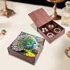 Diamond Painting Wooden Peacock 4 Slots Diamond Painting Storage Box for Adult Beginner