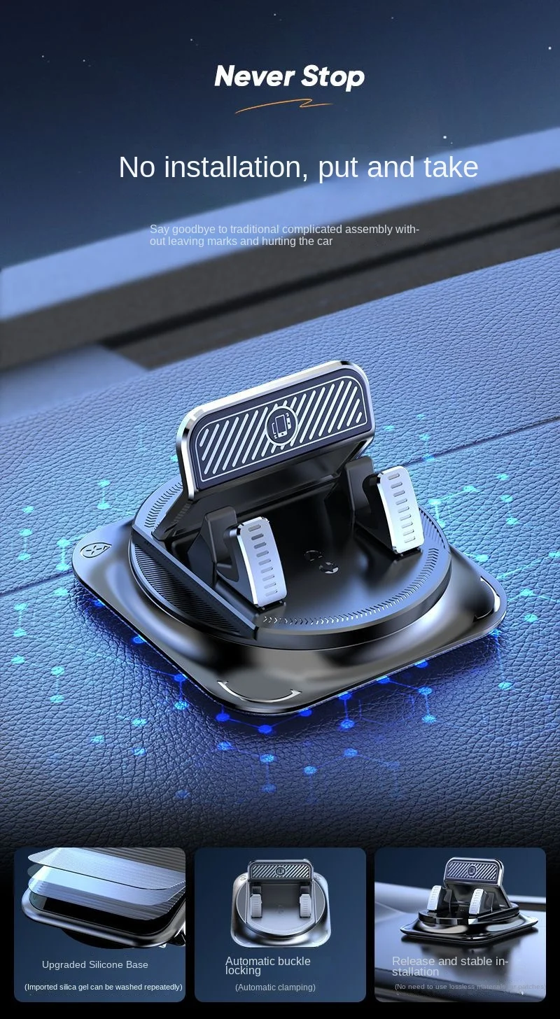 Car dashboard mobile phone holder