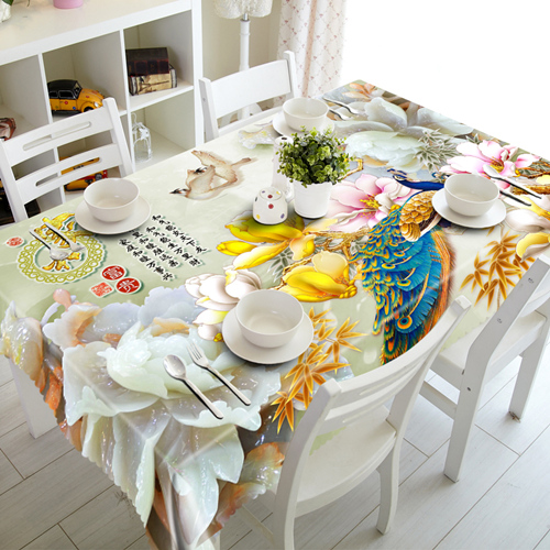 

Beautiful Peacock - 3D Tablecloth, 140*140cm, 501 Original