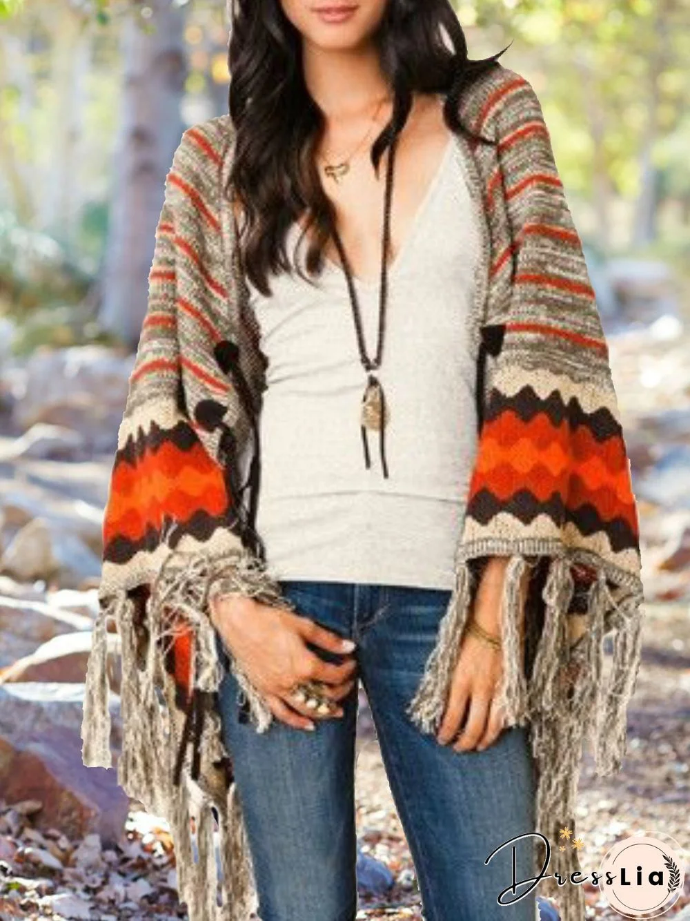 Tribal Boho Shift Cardigan