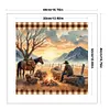 Sunset Scenery-11CT Stamped Cross Stitch 40*40cm/15.75*15.75in tapestrymarket