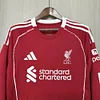 2025/2026 Long Sleeve Liverpool Home Football Shirt 1:1 Thai Quality