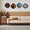 4pcs Diamond Painting -DIY Round Drill Stained Glass Animal