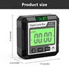 Digital Angle Protractor Inclinometer Magnet 90 Degree Ruler Level Meter(Black)