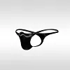 Men's Breathable Satin Big Pouch T-Back Thong Sexy Low Rise Underwear
