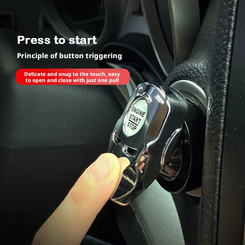 Decorative sticker for car keyless start button cover